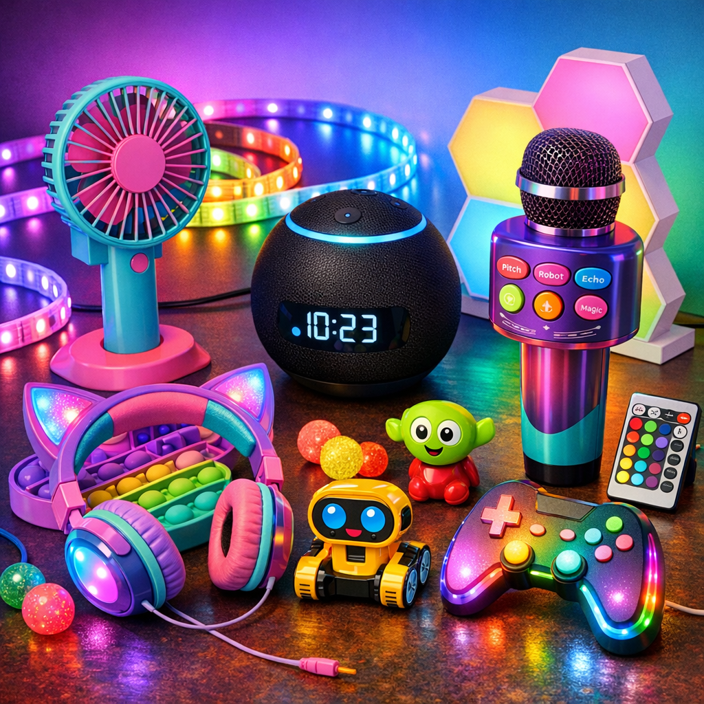 Cool gadgets on Amazon including a portable fan and voice changer